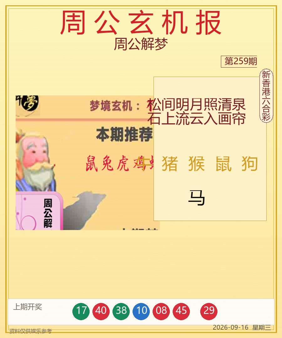 第2026259期周公解梦