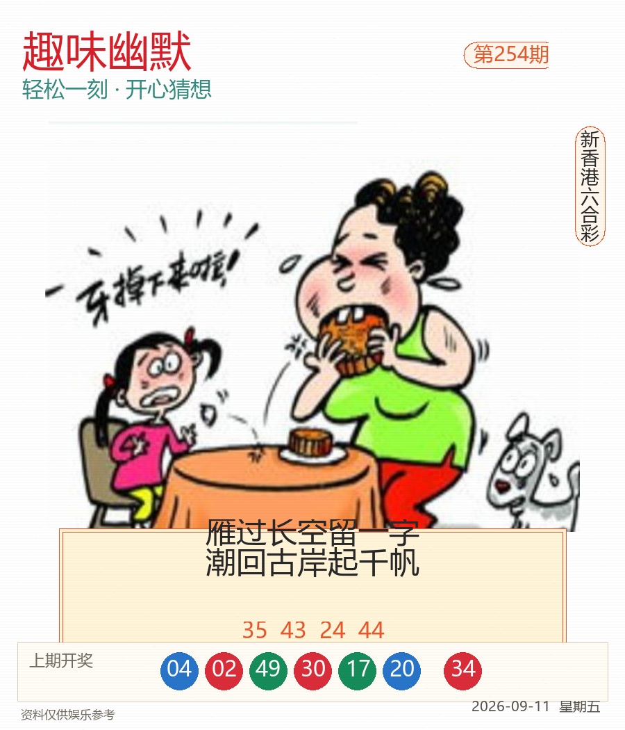 第2026254期趣味幽默