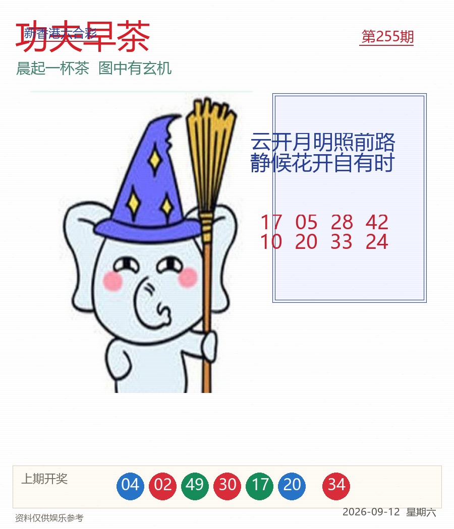 第2026255期功夫早茶