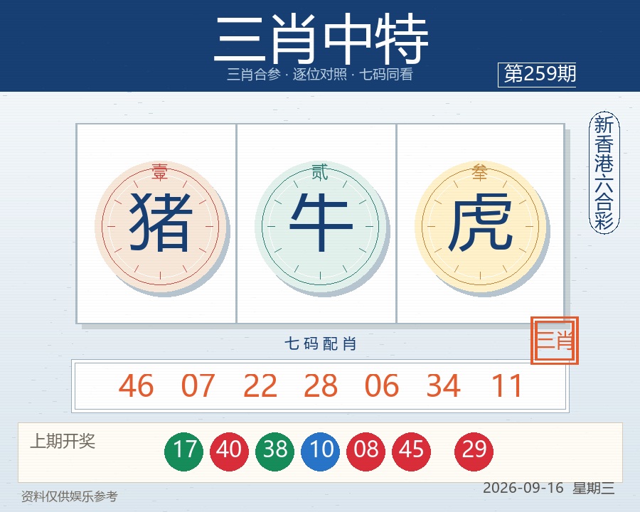 三肖中特