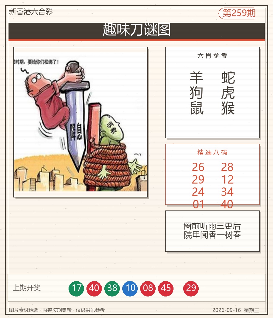 趣味刀谜图