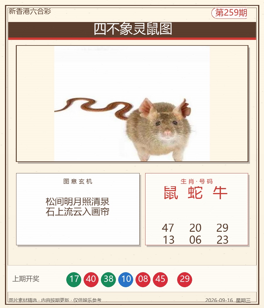 四不象灵鼠图