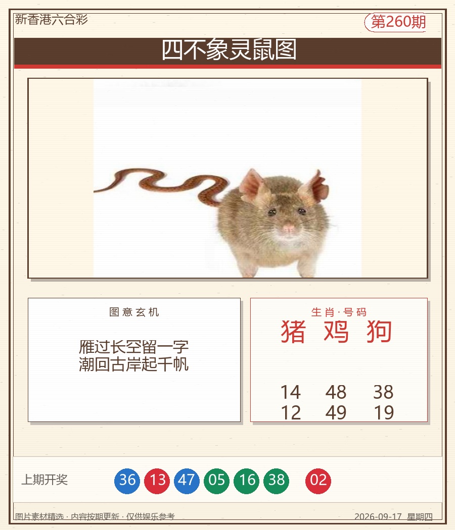 四不象灵鼠图