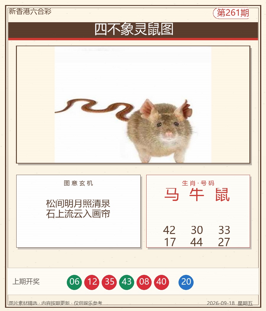 四不象灵鼠图