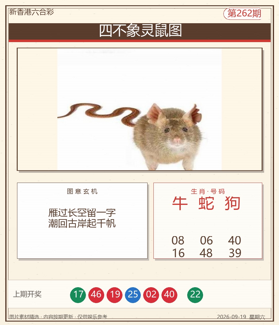 四不象灵鼠图