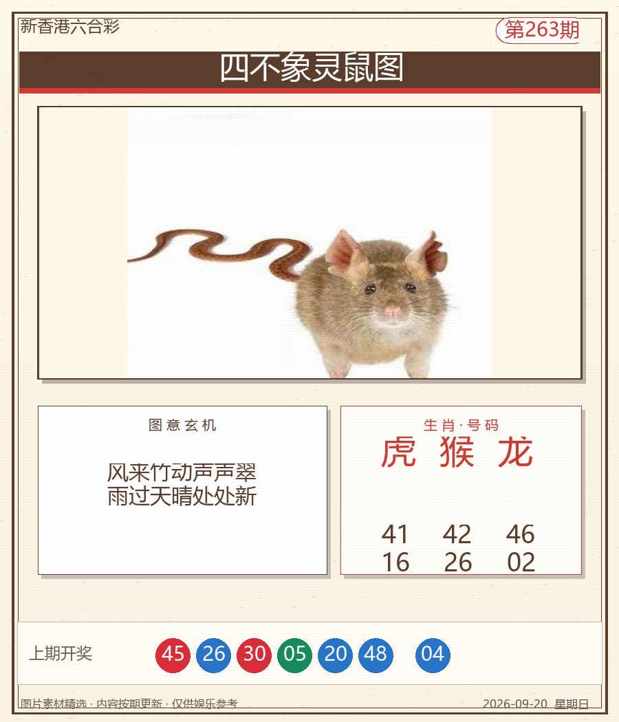 四不象灵鼠图