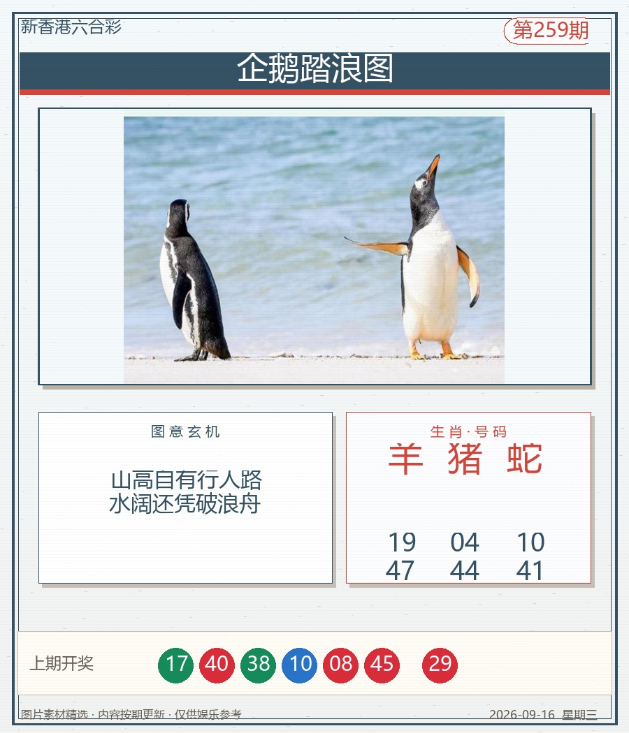 企鹅踏浪图