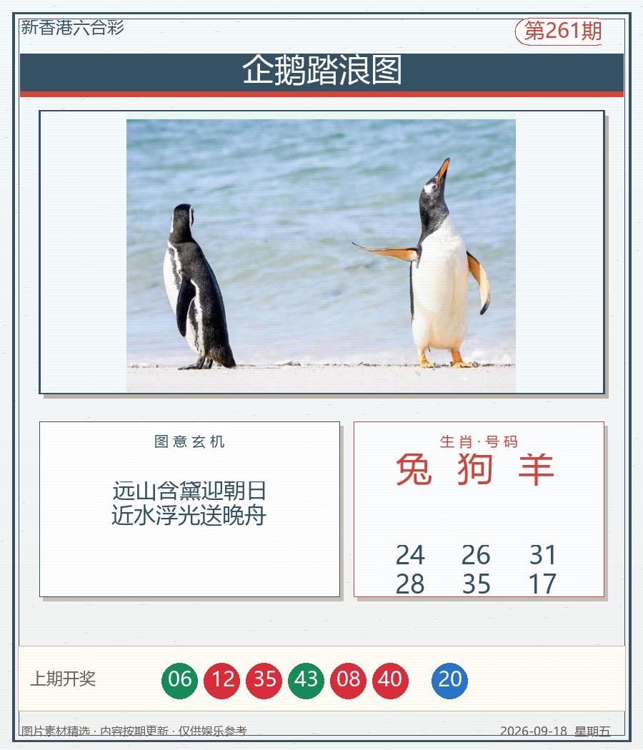 企鹅踏浪图