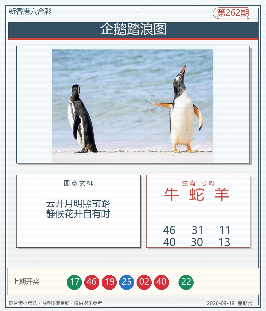 企鹅踏浪图