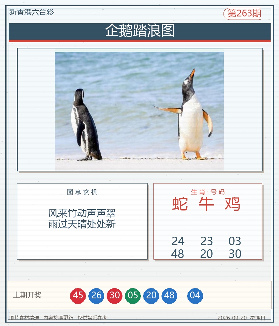 企鹅踏浪图