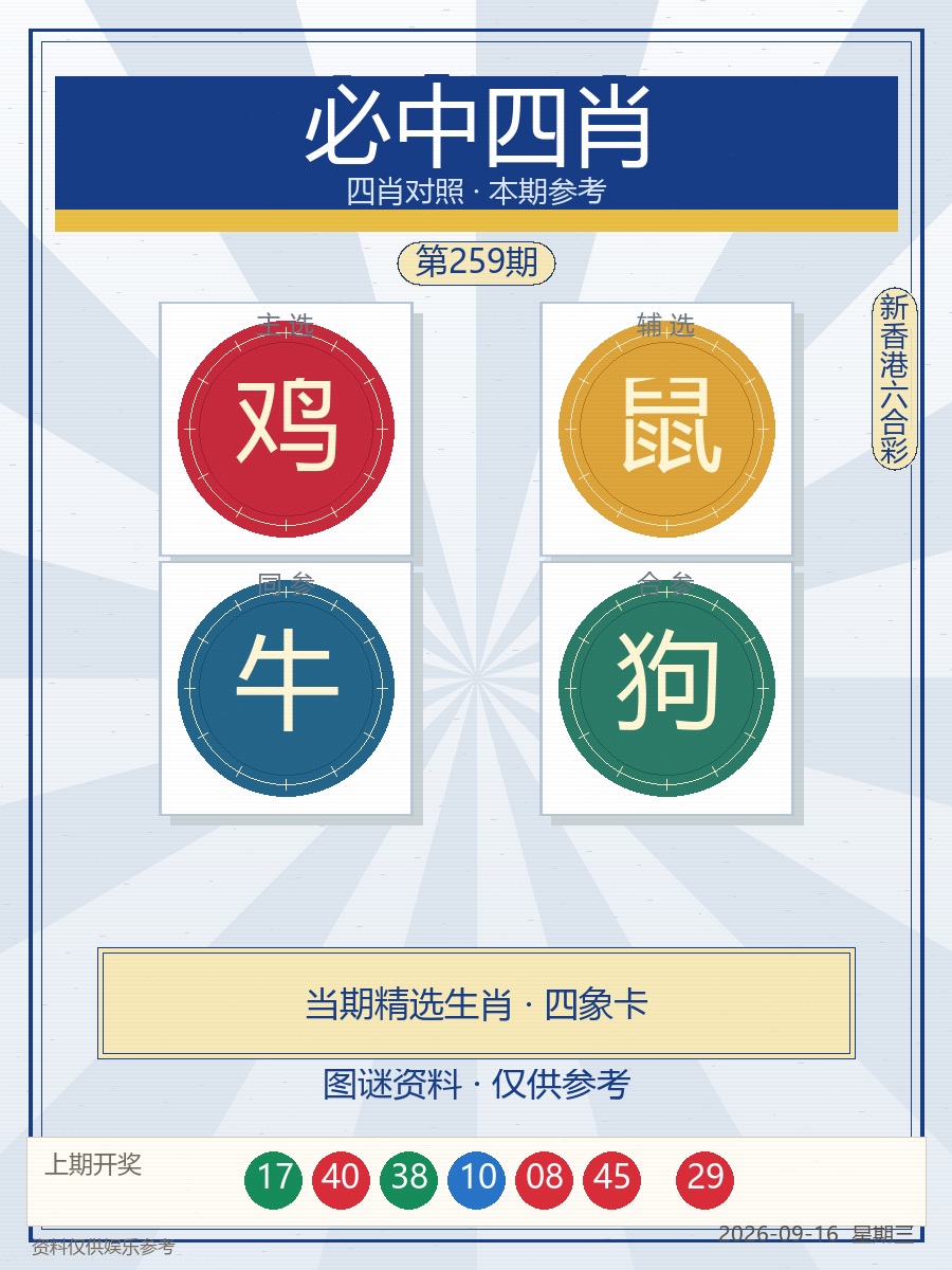 必中四肖