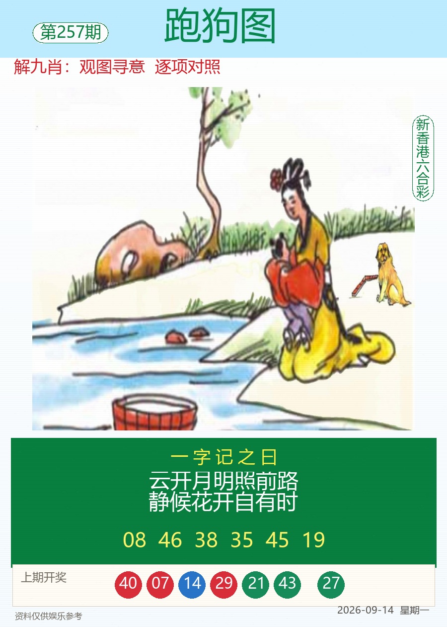 第2026257期跑狗图